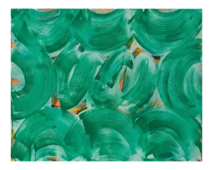 Anne Russinof "Green Whirl", Painting