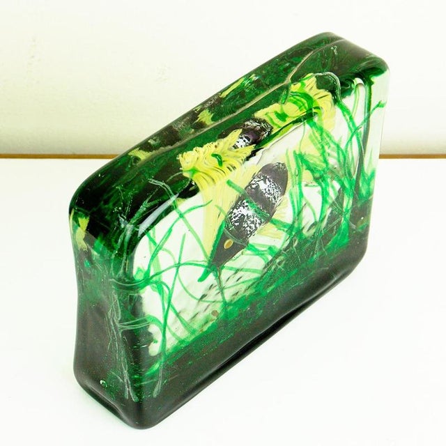 Gold Murano Glass Aquarium by Riccardo Licata for Gino Cenedese, Italy, 1960s For Sale - Image 8 of 11