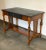 Brown Antique Ebonized Oak Library Table Desk With Drawer For Sale - Image 8 of 8