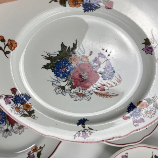 Agreste Dinner Plates from Sarreguemines, 1980s, Set of 6 For Sale - Image 10 of 11