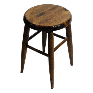 Vintage Elegant Low Stool Jeannette Perriand Style For Sale