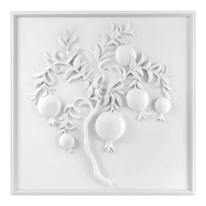 Bunny Williams Home Pomegranate Plaster Art Panel