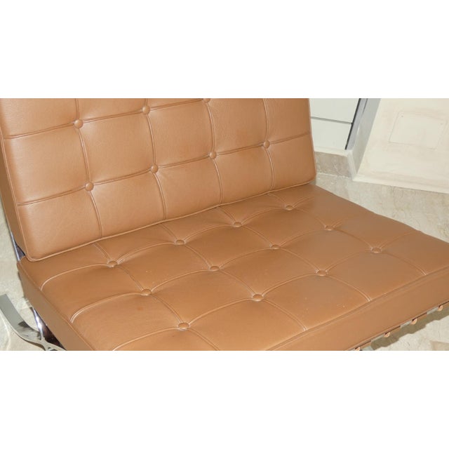 Chair in Steel and Leather in the Style of Knoll, 1980s For Sale - Image 14 of 18