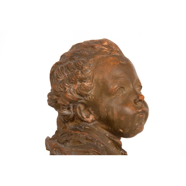 French Antique Terracotta Bust of Compte D’Artois by Fernand Cianciani For Sale - Image 12 of 18