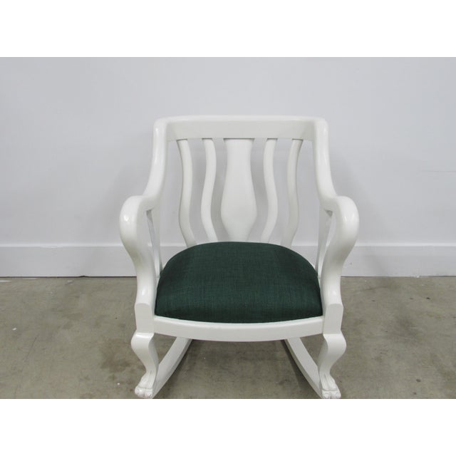 Antique Empire Revival Claw Foot Rocking Chair Chairish