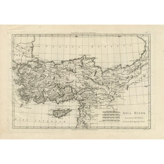 AEG, Map of Turkey, Asia Minor and the Ottoman Levant, 1780 For Sale - Image 11 of 11