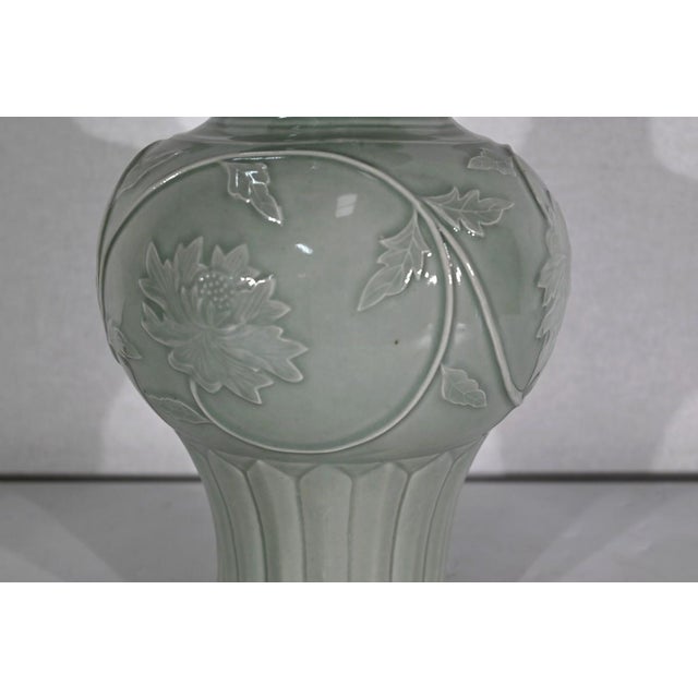 Chinese Celadon Vase, 1900s For Sale - Image 5 of 18
