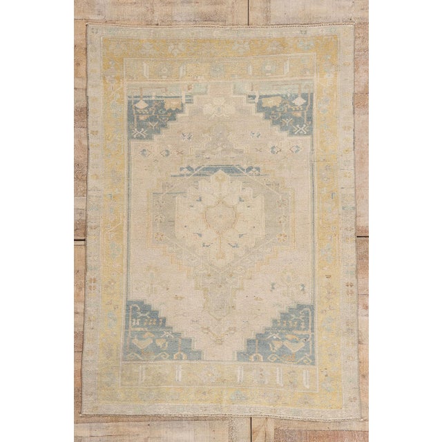 Vintage Turkish Oushak Rug, 04'02 X 06'00 For Sale - Image 10 of 10