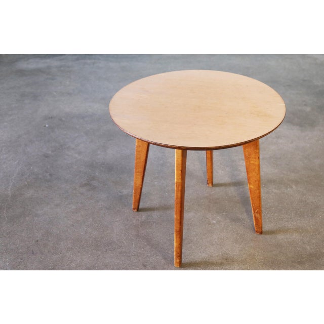 Mid Century Modern 1950s Jens Risom Style Birch Table With Splay Legs For Sale - Image 9 of 10