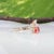 Metal 1Ct Padparadscha Sapphire Ring With Natural Diamond Accents: Solid 14k Gold, Size 6.75 For Sale - Image 7 of 9