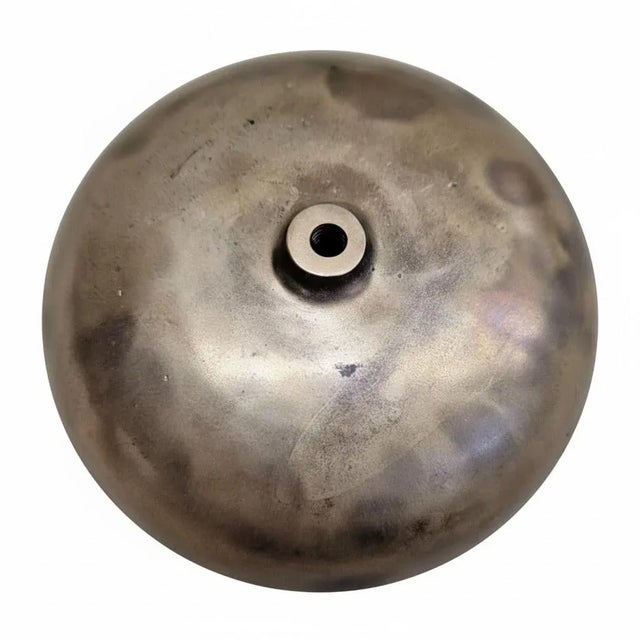 Antique 1873 Brass Pull Bell — Victorian Fire, Boxing, or Trolley Bell (5") For Sale - Image 6 of 7