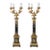 20th-Century Italian Neoclassical Style Black Gilt Painted Wood Torchiere Lamps For Sale
