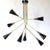 Metal Fascino Multi Stemmed Brass Chandelier For Sale - Image 7 of 18
