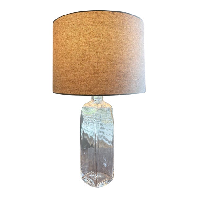 Vintage Simon Pearce Woodbury Handblown Glass Table Lamp - Base Only For Sale