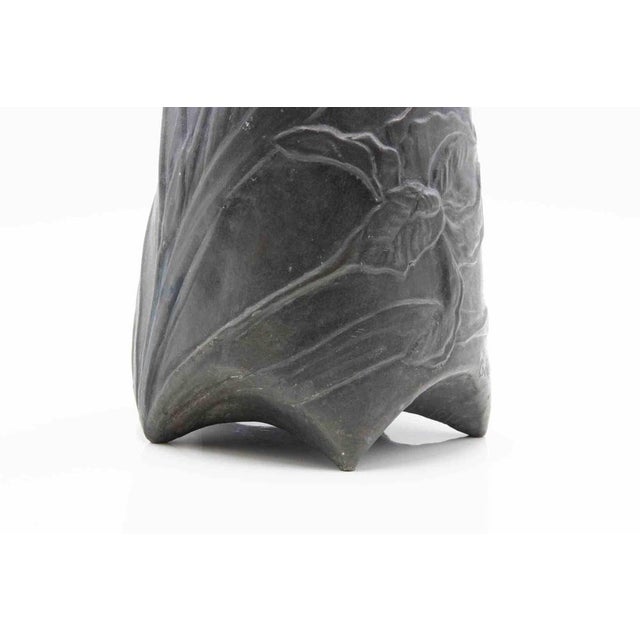 Art Nouveau Pewter Vases, Italy, Early 20th Century, Set of 2 For Sale - Image 9 of 10