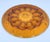 American 1960s Indiana Sandwich Glass Tiara Amber Deviled Egg Serving Platter Sawtooth Rim 12" For Sale - Image 3 of 5
