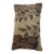 Rose and Khaki Persian Kerman Rug Pillow For Sale