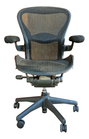Grey Fabric, Nylon Plastic & Metal Ergonomic Aeron Office Chair by Herman Miller, 1990s