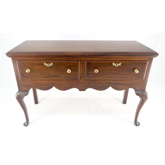 Virginia Galleries Henkel Harris Mahogany Double Drawer Buffet Short Sideboard For Sale - Image 9 of 12