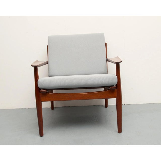 Armchair in Light Gray by Arne Vodder for Glostrup, 1960s For Sale - Image 12 of 14