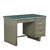 Writing Desk in Enamelled Metal and Leatherette, 1960s For Sale - Image 9 of 9