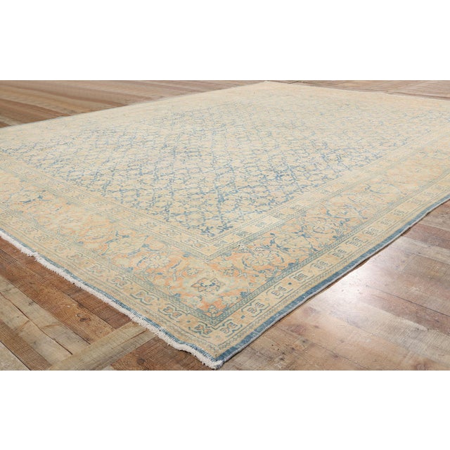 Textile Antique Persian Ardabil Rug, 10'02 X 14'02 For Sale - Image 7 of 9