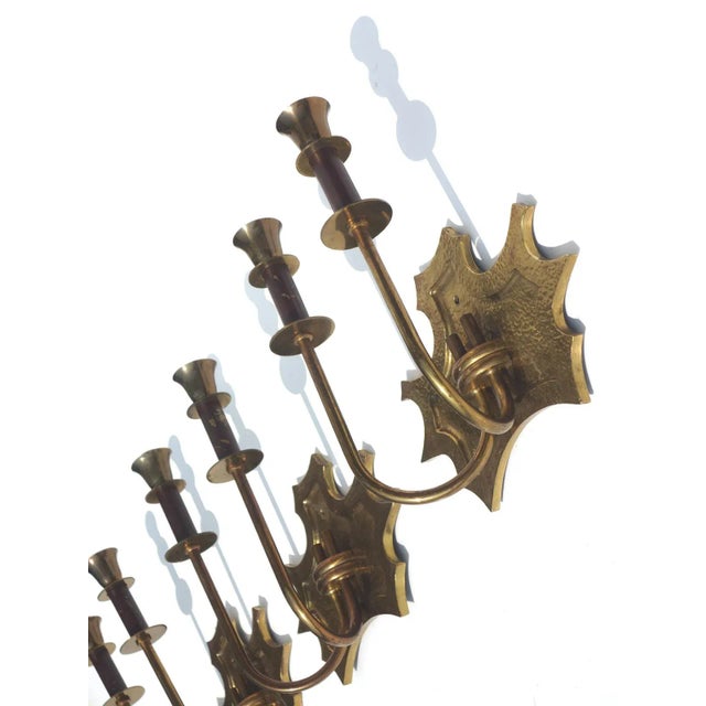 Italian Wall Lamps by Osvaldo Borsani, 1940s, Set of 3 For Sale - Image 6 of 7