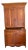Antique Primitive Step Back Walnut Cupboard For Sale