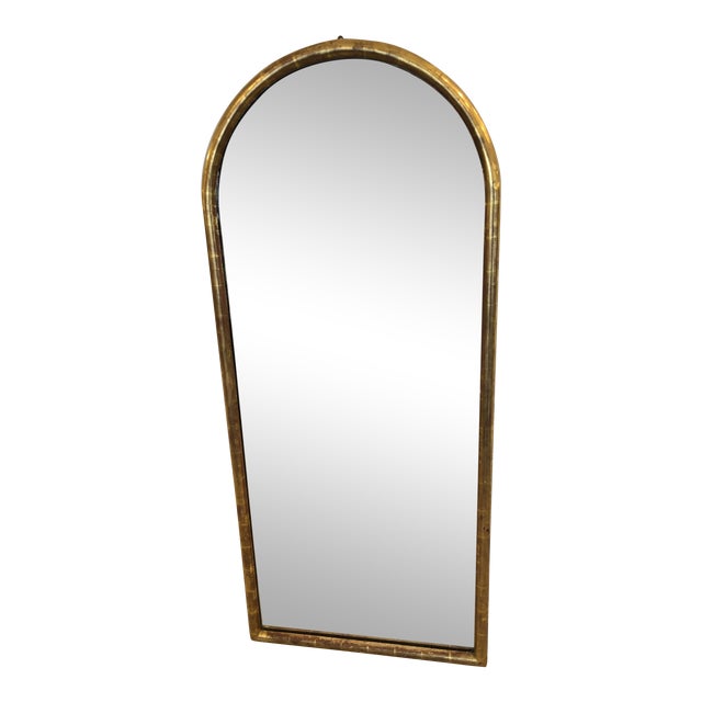 19th Century Antique Water Giltwood Arch Shaped Mirror Chairish