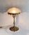 1930s Brass and Frosted Glass Living Room Table Lamp For Sale - Image 11 of 11