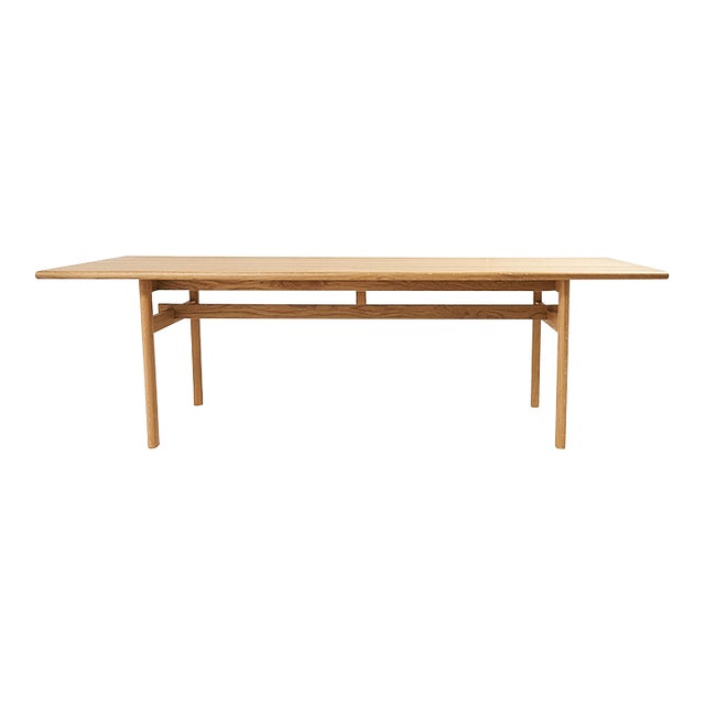 Schumacher Mokki 94.5" Dining Table in Natural Matte For Sale
