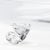 Clear glass footed bowl. 6h x 19.5w x 19.5d