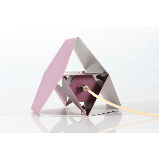 Modern Danish Metal Purple Ceiling Lamp by Lyfa, 1960s For Sale - Image 6 of 8