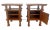 Gorgeous Pair (set of Two) Vintage Craftsman Mission style Nightstands, Side Tables with Bottom Cabinet with removable...