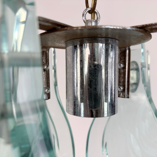 Italian Designer Chandelier For Sale - Image 12 of 12