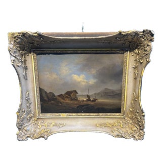 Flemish Artist, Landscape Painting, 1835, Oil on Canvas, Framed For Sale