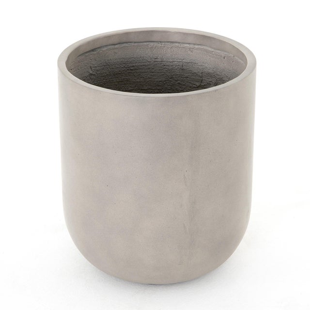 Four Hands Ivan Round Planter - Grey Concrete For Sale In Austin - Image 6 of 9