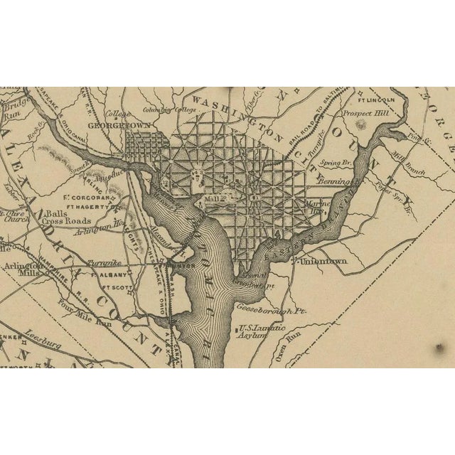 Delaware and Maryland Map, 1864 For Sale - Image 9 of 12