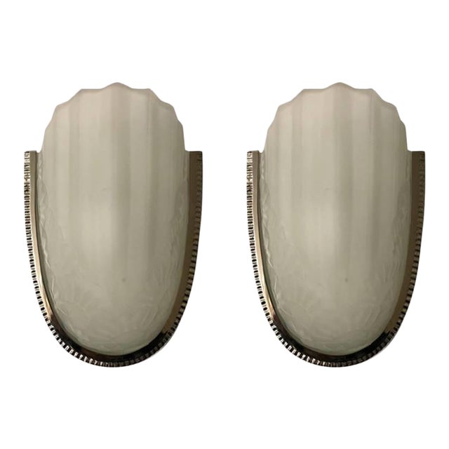 French Art Deco Wall Sconces By Degue A Pair Chairish