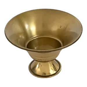 1930s Swedish Brass Pedestal Bowl