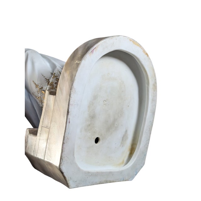 Late 19th Queen Louise of Prussia Hand Painted Large Porcelain Figurine Bisque 13.5" Tall For Sale - Image 11 of 12