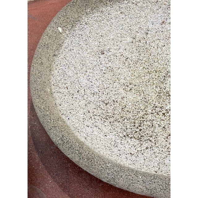 Stone Pair Monumental Willy Guhl French Cast Stone Garden Planters, Circa 1955-1970 For Sale - Image 7 of 18