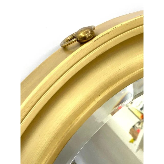 Mid-Century Italian Golden Aluminum Mirror by Sergio Mazza for Artemide, 1960s For Sale - Image 17 of 18