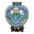 Vintage Chinese Cloisonné Vase | Gilt Lotus & Scrolling Vine Motif With Stand & Box For Sale