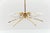 Mid-Century Modern Six-Armed Brass Sputnik Lamp, 1950s For Sale - Image 6 of 13