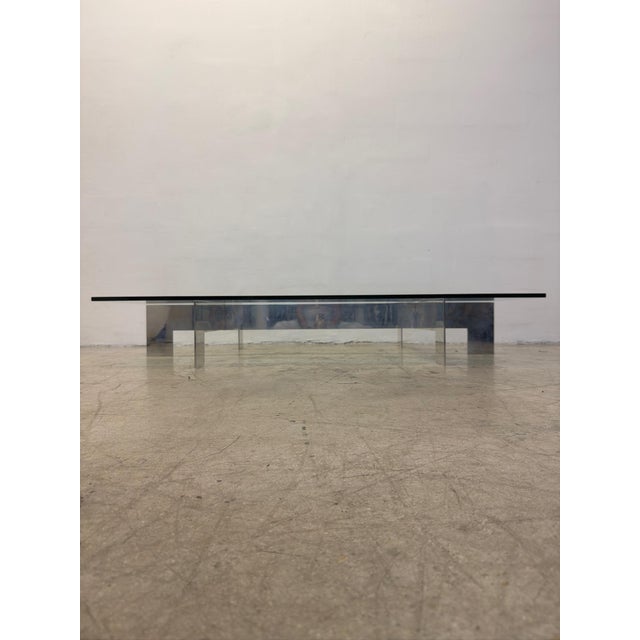 Habitat Paul Mayen Aluminum and Glass Top Coffee or Cocktail Table for Habitat, 1970s For Sale - Image 4 of 12