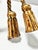 Vintage Italian Gilt Metal Rope & Tassel Curtain Tiebacks, Pair For Sale - Image 4 of 8