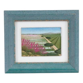 Mita Romano, Flower Field, 20th Century, Tempera on Panel For Sale