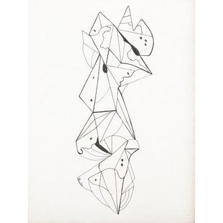 Benedita Serrano, Composition, Mixed Media on Paper For Sale