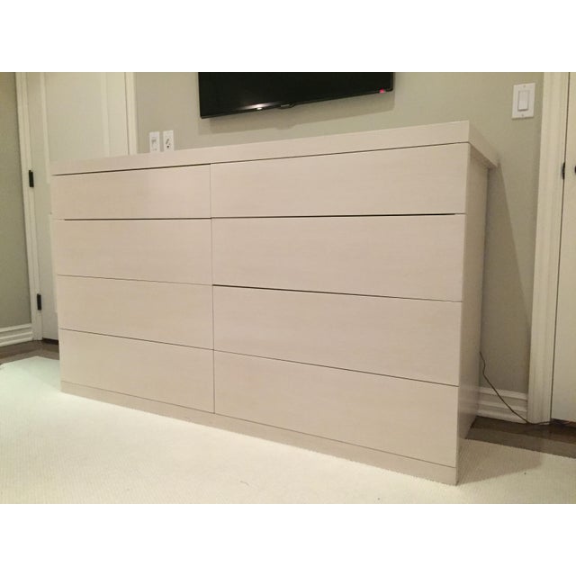 Custom White Oak Eight Drawer Dresser For Sale In Los Angeles - Image 6 of 6